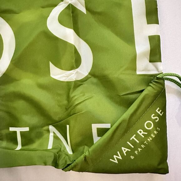 Waitrose & Partner Green Core RPET 8kg Bag Reusable Shopping Tote Bag Genuine UK - Picture 9 of 12